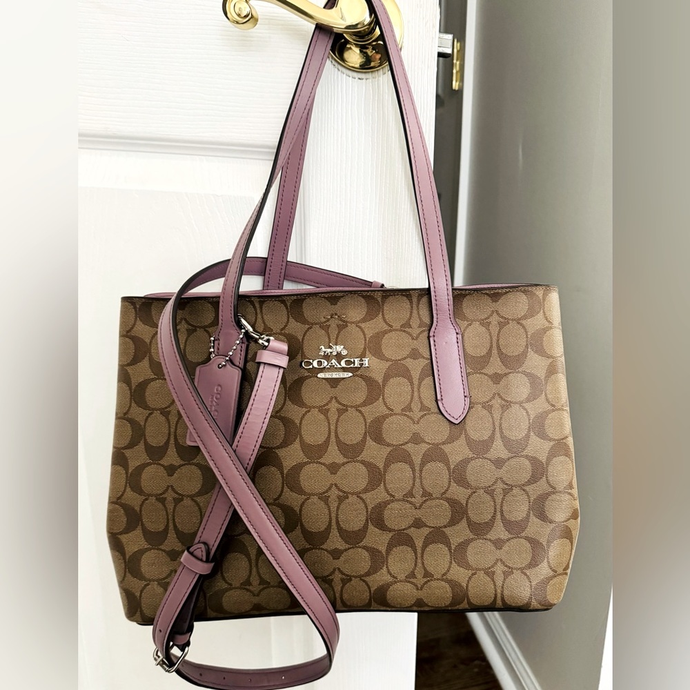 Coach Signature Large  “Avenue Carryall” Coated Canvas